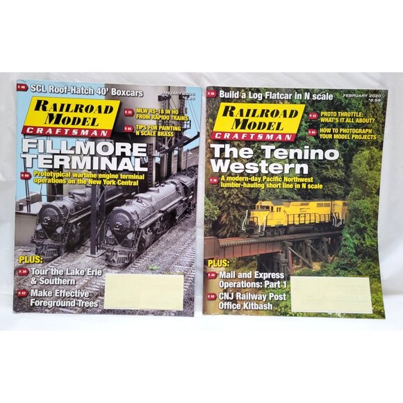 Lot of 8 Railroad Model Craftsman Magazines January Through August 2020 issues - Picture 2 of 9
